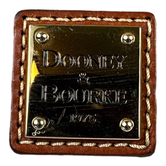 DOONEY & BOURKE Triple Zip Crossbody Shoulder Bag Carmel Pebble Grain LeatherEUC - Picture 6 of 16